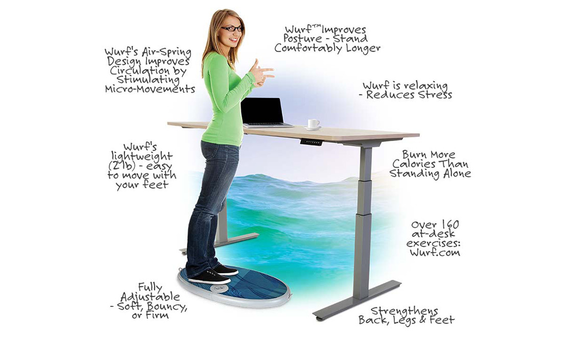 Minimalist Ergonomic Benefits Of Standing Desk with RGB