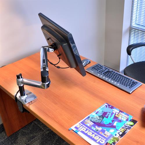 Bras LCD Ergotron LX pour bureau, grand poteau