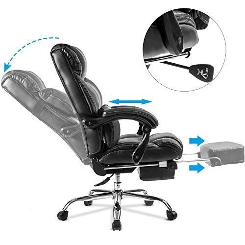 Merax Tall Executive Leather Reclining Office Chair