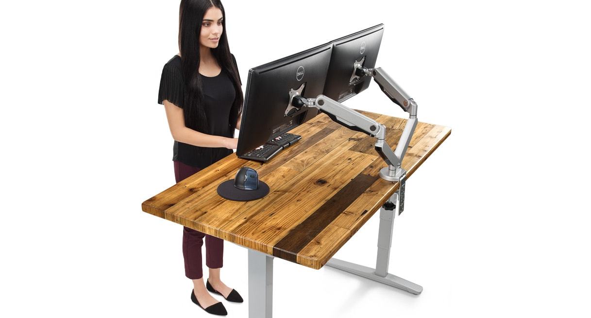 Uplift Reclaimed Wood Standing Desk - Review by Standingdesktopper