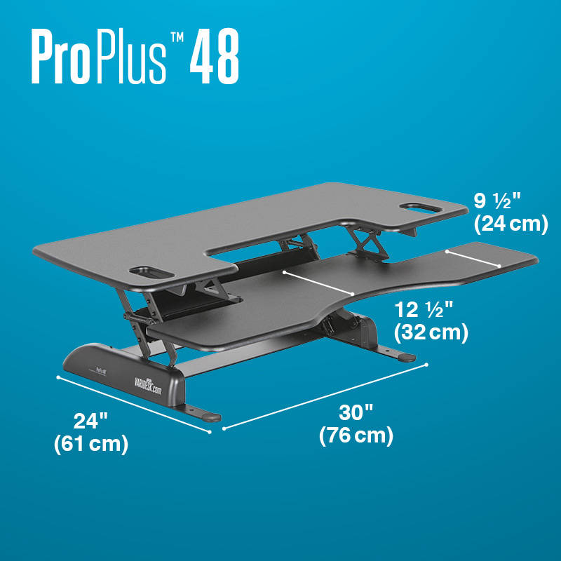 varidesk pro plus 48 dimensions