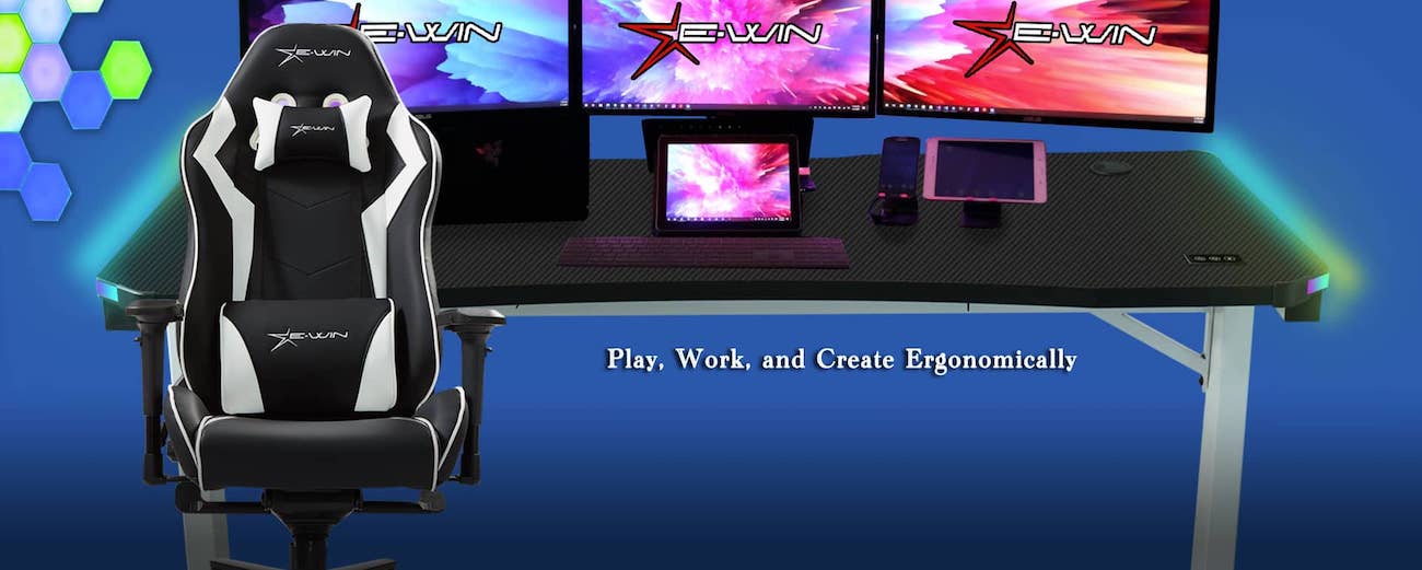 E-WIN 55 Inches gaming desk