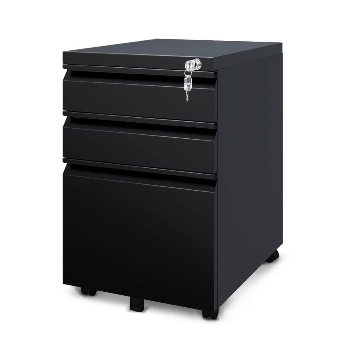 Devaise metal filing cabinet on wheels review