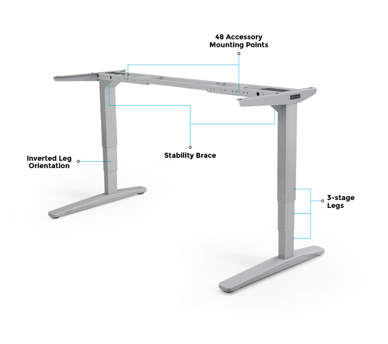 Uplift height-adjustable Standing desk V2 Frame 