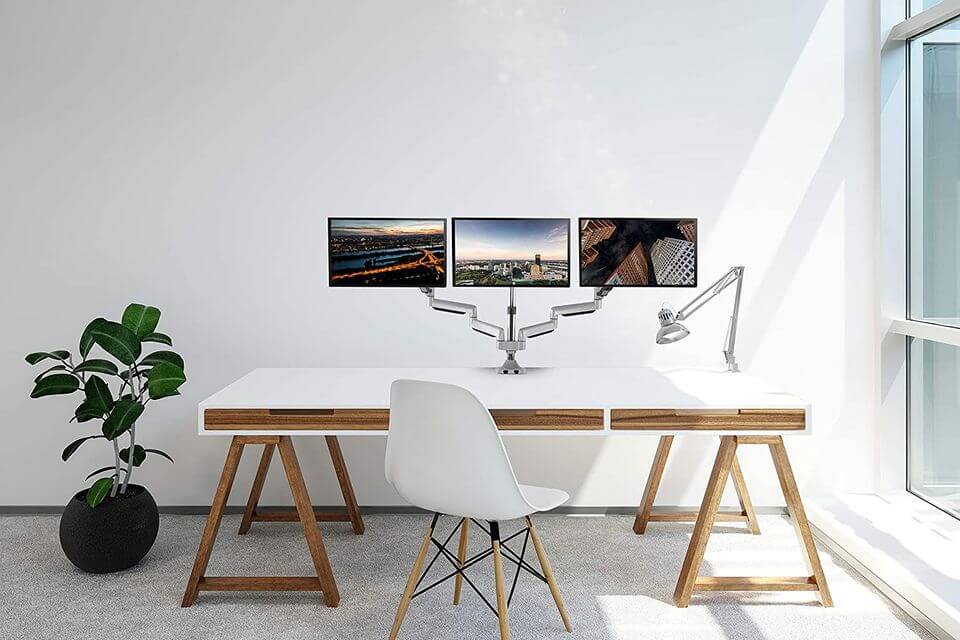 TechOrbits Triple Monitor Stand