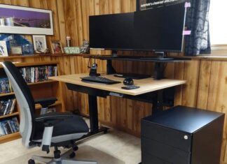 using a standing desk