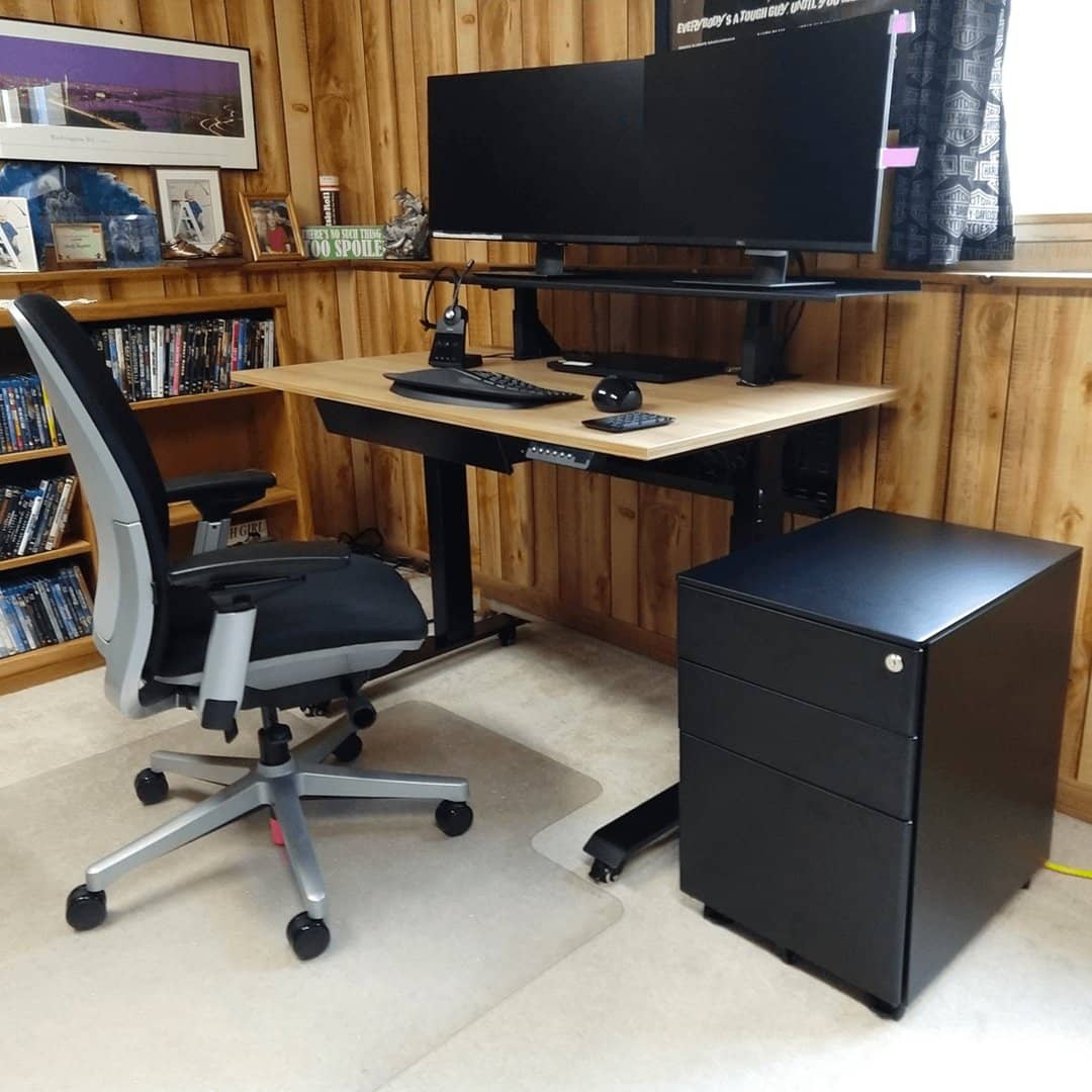 using a standing desk