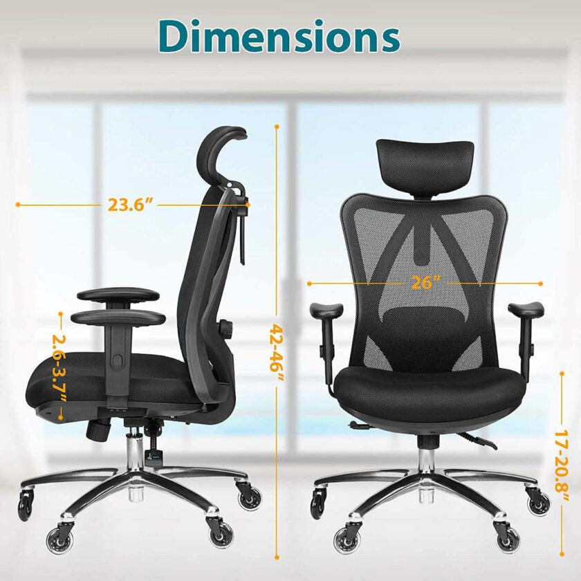 [Review] Duramont ergonomic adjustable office chair with lumbar support
