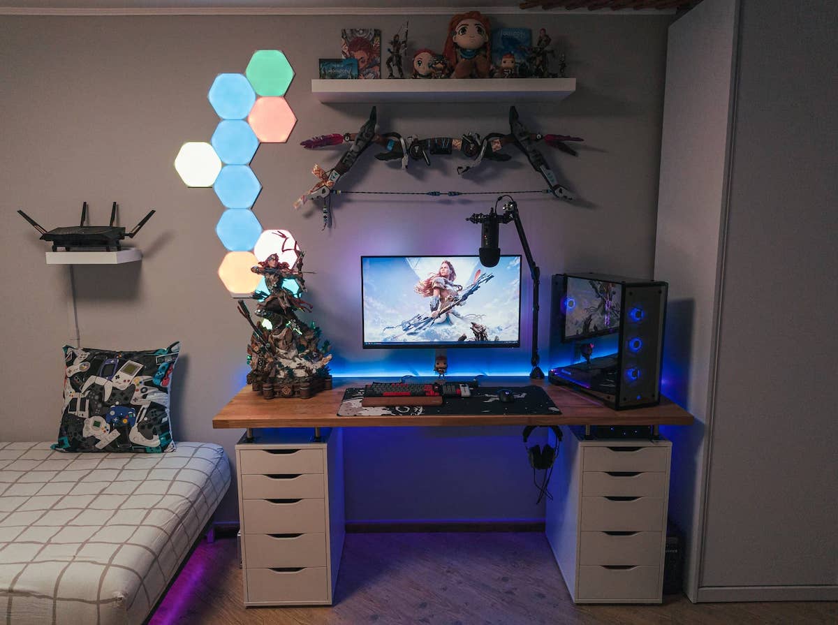 gaming room setup