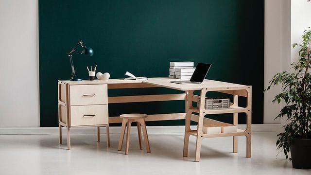 wood corner desk for home