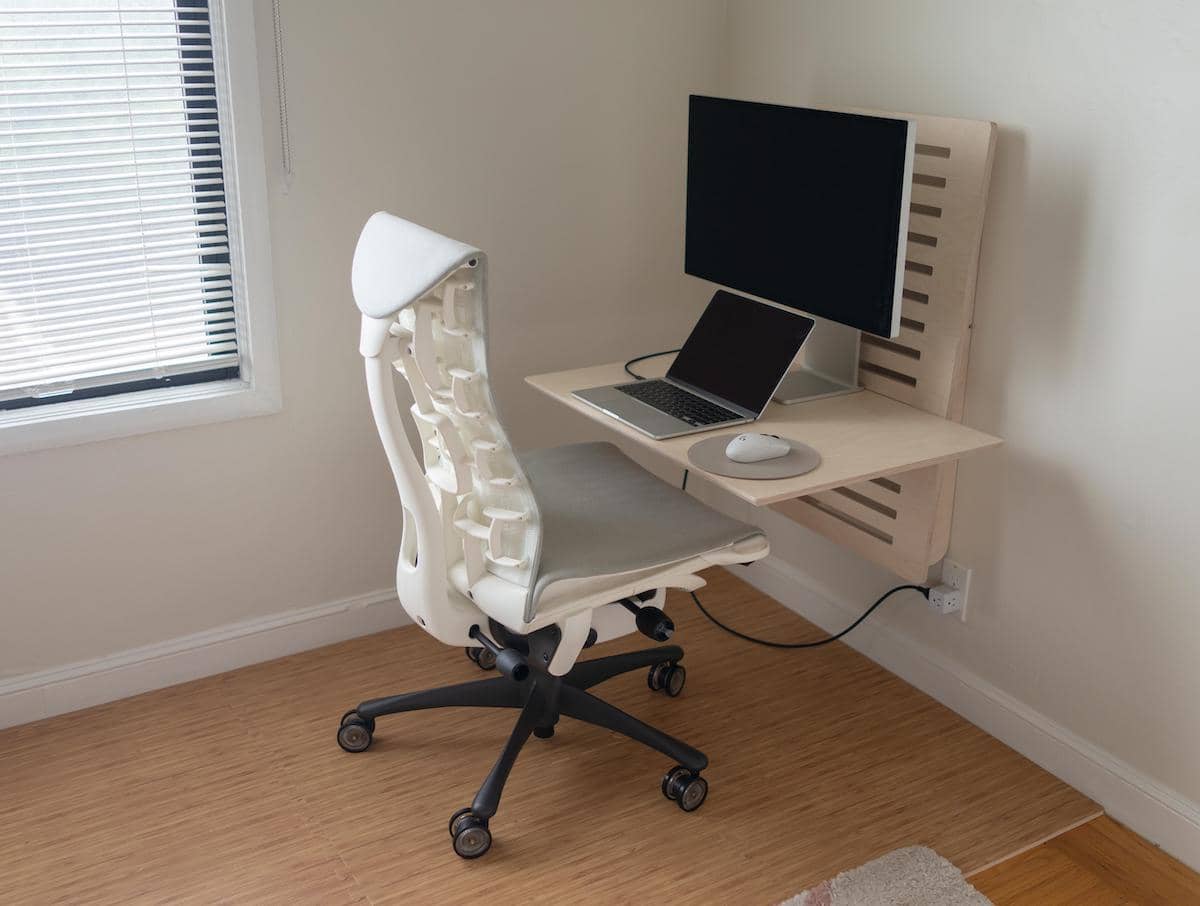 The armless office chair for home