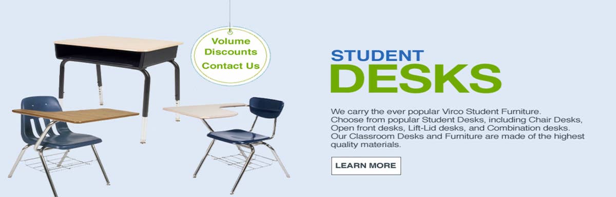 Student standing desks & standard desks
