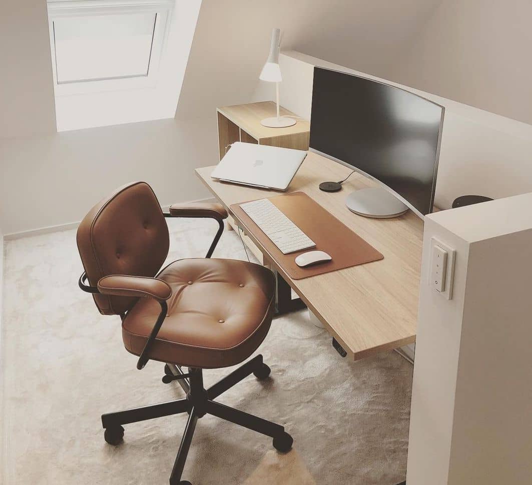 Ikea alefjäll deals leather office chair