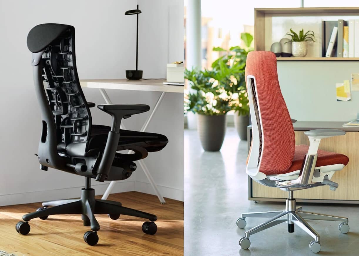 Haworth Fern vs Herman Miller Embody showdown of the office chair