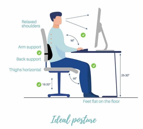 Get extra support with a portable lumbar support for the office chair