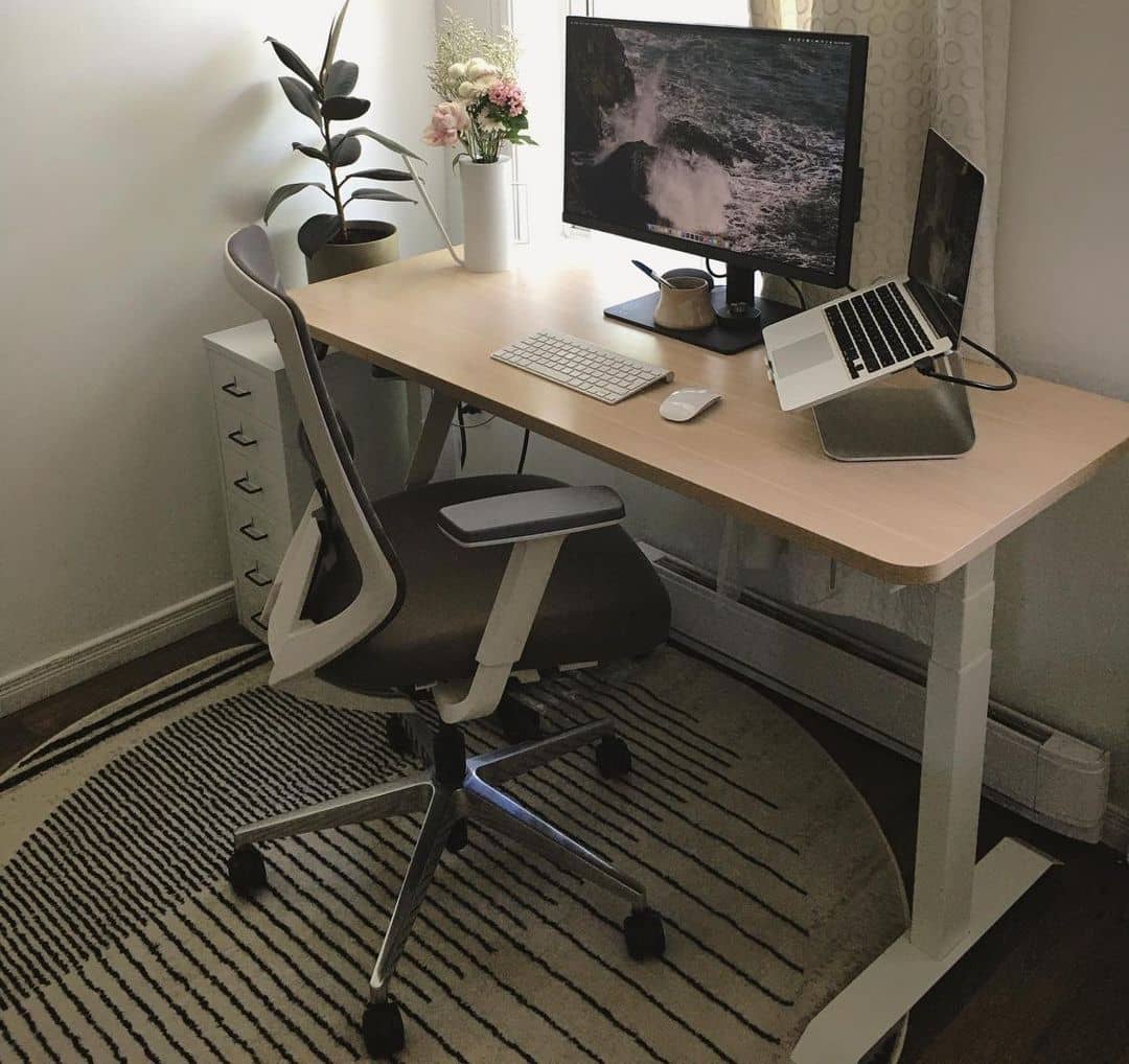 UPLIFT Desk - Dr. Rachel Ellerd (@exotic.pet.vet) makes full use of her Under  Desk Hammock in her new WFH office. Thanks for sharing this photo with us,  Dr. Ellerd!